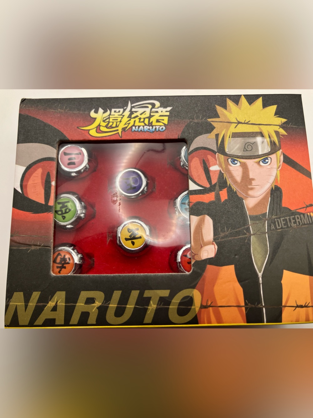 Naruto Collectible Ring Set - Multicolor